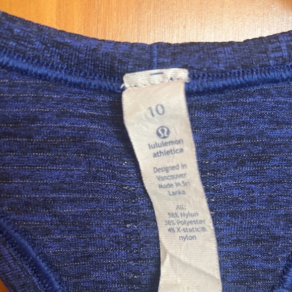 LULULEMON Women's Blue Tank Top - Picture 3 of 5